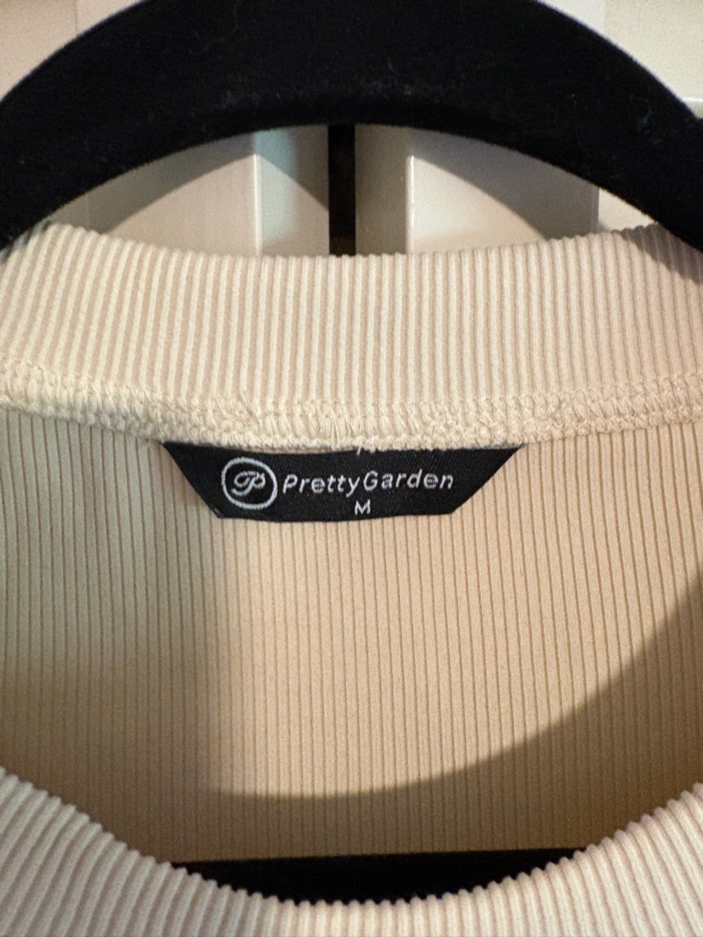 PrettyGarden Ribbed Matching Set - Cream - Picture 3 of 6